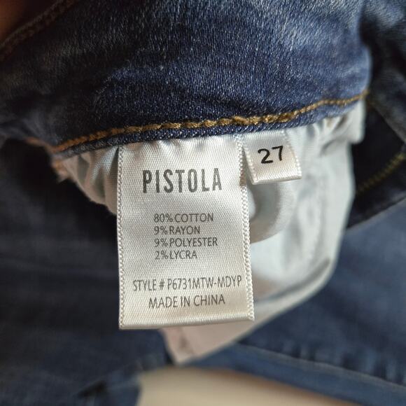 Pistola Arielle Revolve Mid Rise Skinny Fit Stretch‎ Denim Jeans Women's Size 27 - Picture 6 of 6